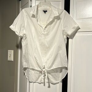 a.n.a short sleeve white shirt